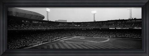 Framed Spectators in a baseball park, U.S. Cellular Field, Chicago, Cook County, Illinois, USA Print