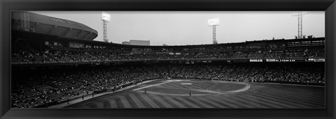 Framed Spectators in a baseball park, U.S. Cellular Field, Chicago, Cook County, Illinois, USA Print