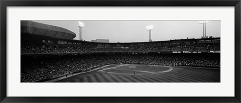 Framed Spectators in a baseball park, U.S. Cellular Field, Chicago, Cook County, Illinois, USA Print