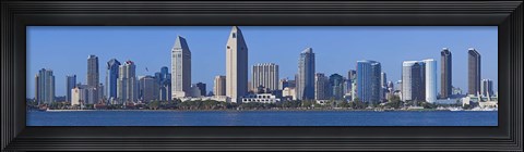 Framed City at the waterfront, San Diego, California, USA 2010 Print