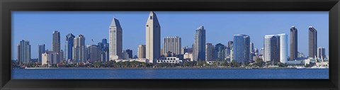 Framed City at the waterfront, San Diego, California, USA 2010 Print