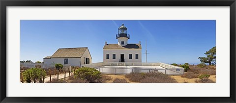 Framed Lighthouse, Old Point Loma Lighthouse, Point Loma, Cabrillo National Monument, San Diego, California, USA Print