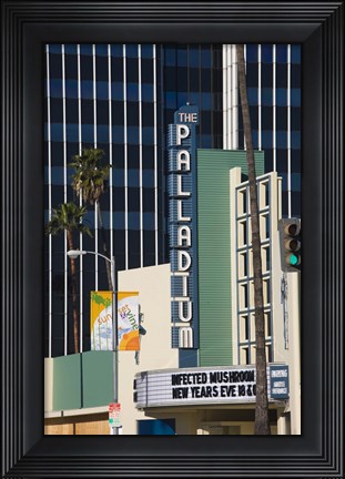 Framed Theater in a city, Hollywood Palladium, Hollywood, Los Angeles, California, USA Print
