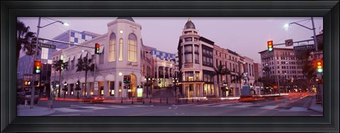 Framed Rodeo Drive, Beverly Hills, California Print
