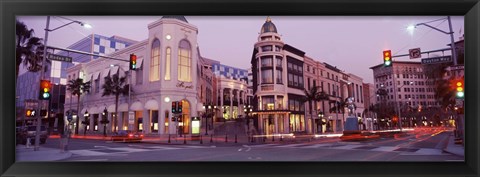 Framed Rodeo Drive, Beverly Hills, California Print