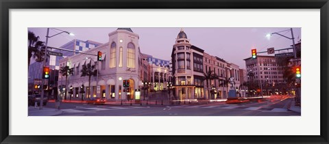 Framed Rodeo Drive, Beverly Hills, California Print