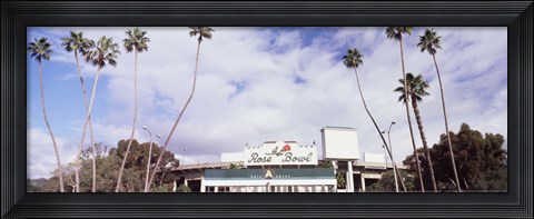 Framed Facade of a stadium, Rose Bowl Stadium, Pasadena, Los Angeles County, California, USA Print