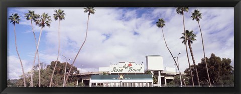 Framed Facade of a stadium, Rose Bowl Stadium, Pasadena, Los Angeles County, California, USA Print