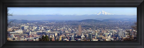 Framed Buildings in a city viewed from Pittock Mansion, Portland, Multnomah County, Oregon, USA 2010 Print