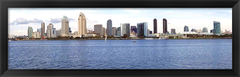 Framed Buildings at the waterfront, view from Coronado Island, San Diego, California, USA 2010 Print