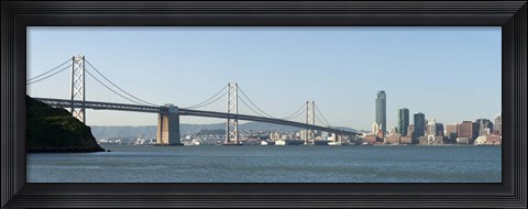 Framed Bay Bridge and Skyline, San Francisco Bay, San Francisco, California Print