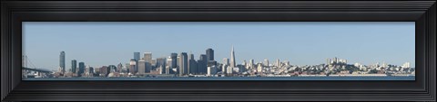 Framed CaptionCity at the waterfront, San Francisco Bay, San Francisco, California, USA 2010 Print