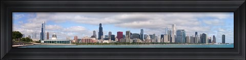Framed City at the waterfront, Lake Michigan, Chicago, Cook County, Illinois, USA 2010 Print