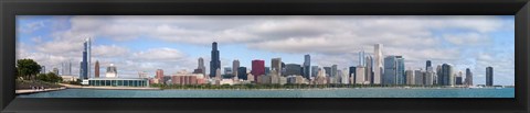 Framed City at the waterfront, Lake Michigan, Chicago, Cook County, Illinois, USA 2010 Print