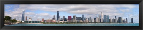 Framed City at the waterfront, Lake Michigan, Chicago, Cook County, Illinois, USA 2010 Print