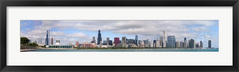 Framed City at the waterfront, Lake Michigan, Chicago, Cook County, Illinois, USA 2010 Print