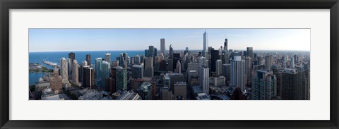 Framed Aerial View of Chicago Print