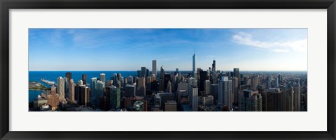 Framed Chicago Skyline, Illinois, 2010 Print