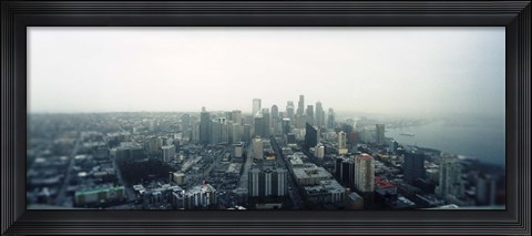 Framed City viewed from the Space Needle, Queen Anne Hill, Seattle, Washington State, USA 2010 Print