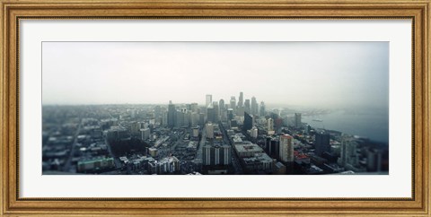 Framed City viewed from the Space Needle, Queen Anne Hill, Seattle, Washington State, USA 2010 Print