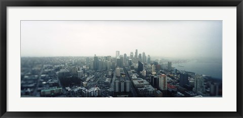 Framed City viewed from the Space Needle, Queen Anne Hill, Seattle, Washington State, USA 2010 Print