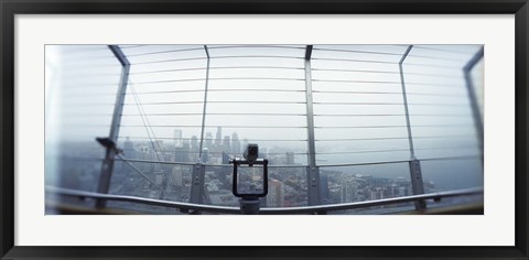 Framed City viewed from the Space Needle, Queen Anne Hill, Seattle, Washington State, USA Print