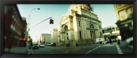 Framed Low Angle View in Williamsburg, Brooklyn, New York Print