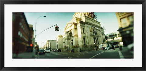 Framed Low Angle View in Williamsburg, Brooklyn, New York Print