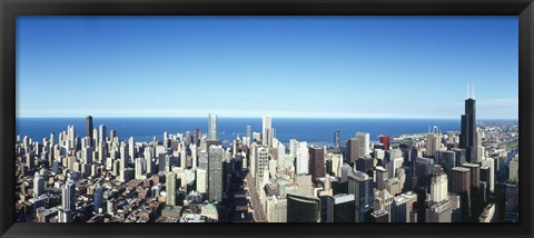 Framed Chicago skyline, Cook County, Illinois, USA 2010 Print
