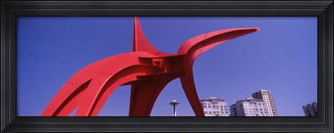 Framed Low angle view of a sculpture, Olympic Sculpture Park, Seattle Art Museum, Seattle, King County, Washington State, USA Print