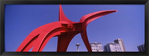 Framed Low angle view of a sculpture, Olympic Sculpture Park, Seattle Art Museum, Seattle, King County, Washington State, USA Print