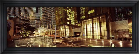 Framed City lit up at night, Citycenter, The Strip, Las Vegas, Nevada, USA Print
