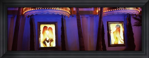 Framed Las Vegas Strip club, Nevada Print