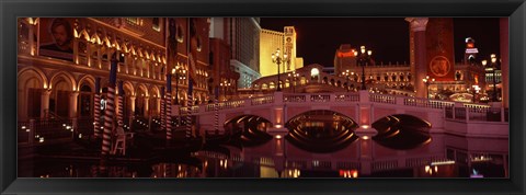 Framed Arch bridge across a lake, Las Vegas, Nevada, USA Print