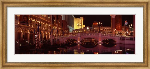 Framed Arch bridge across a lake, Las Vegas, Nevada, USA Print