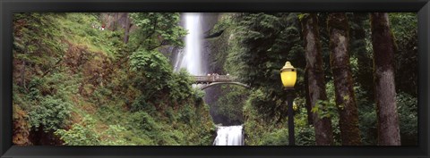 Framed Multnomah Falls, Hood River, Columbia River Gorge, Oregon Print