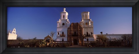 Framed Low angle view of a church, Mission San Xavier Del Bac, Tucson, Arizona Print