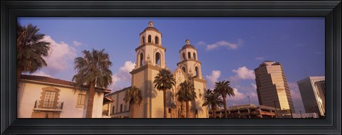 Framed St. Augustine Cathedral, Tucson, Arizona Print