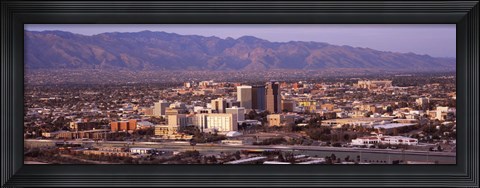 Framed Aerial View of Tucson, Arizona, USA 2010 Print