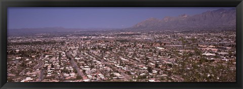 Framed Tucson, Arizona (aerial view) Print