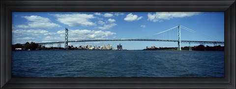 Framed Ambassador Bridge, Detroit Print