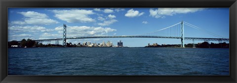 Framed Ambassador Bridge, Detroit Print