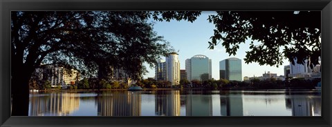 Framed Lake Eola, Orlando, Florida Print