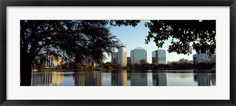Framed Lake Eola, Orlando, Florida Print