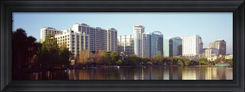 Framed Lake Eola Skyline, Orlando, Florida Print
