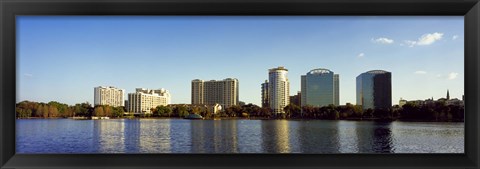 Framed Lake Eola, Orlando, Florida (distant view) Print