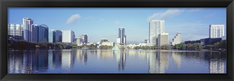 Framed Lake Eola Waterfront, Orlando, Florida Print