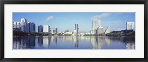 Framed Lake Eola Waterfront, Orlando, Florida Print