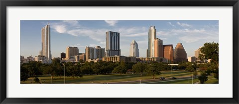 Framed Buildings in a city, Austin, Texas Print