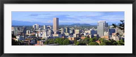 Framed Portland skyline, Oregon Print